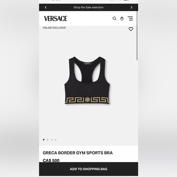VERSACE Sports Bra NWT - Picture 5 of 8